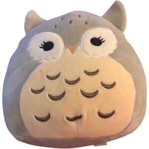 Squishmallow Kellytoy Official Nikita the Gray Owl 8 inch Soft Plush